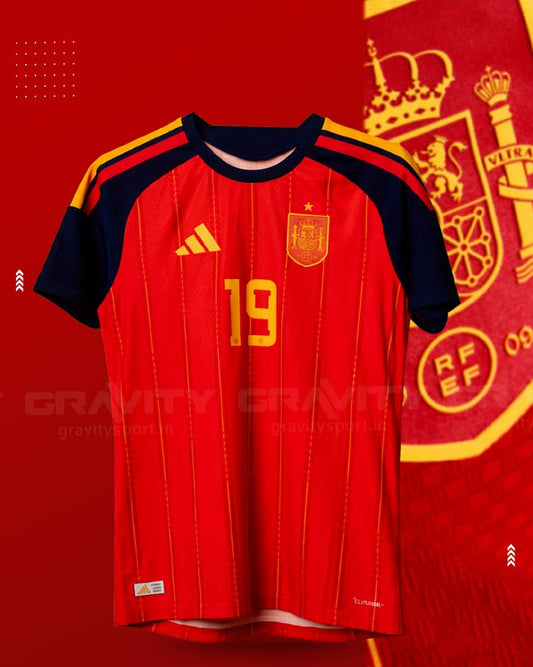 Spain 2026 FIFA World Cup Home Jersey | Official Style | Euro 2024 Champions Edition